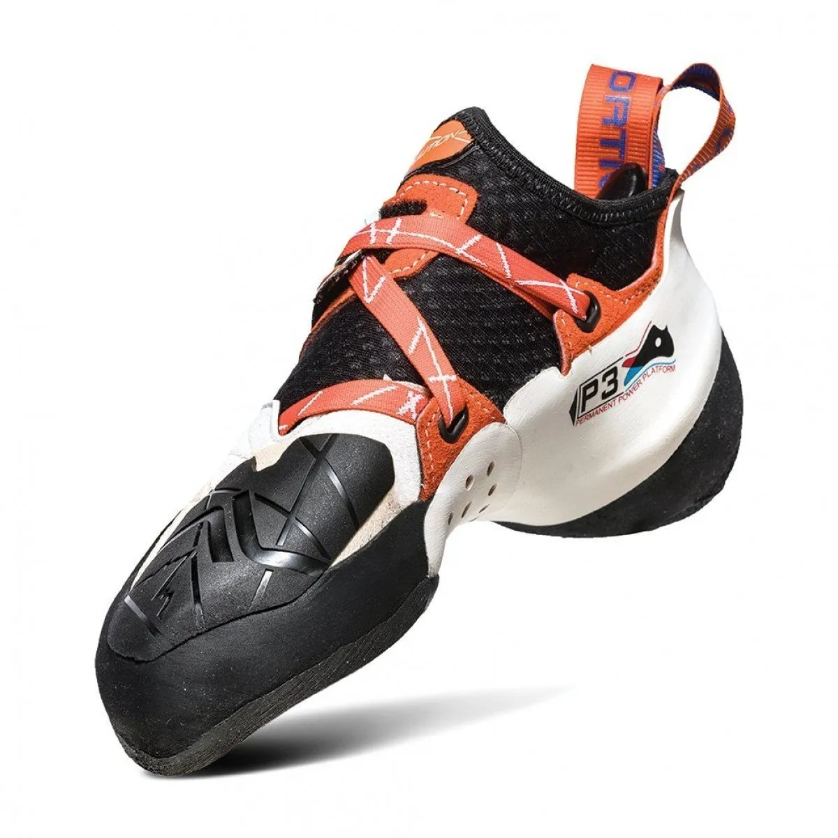 La Sportiva Solution Womens Climbing Shoe - White/Lily Orange