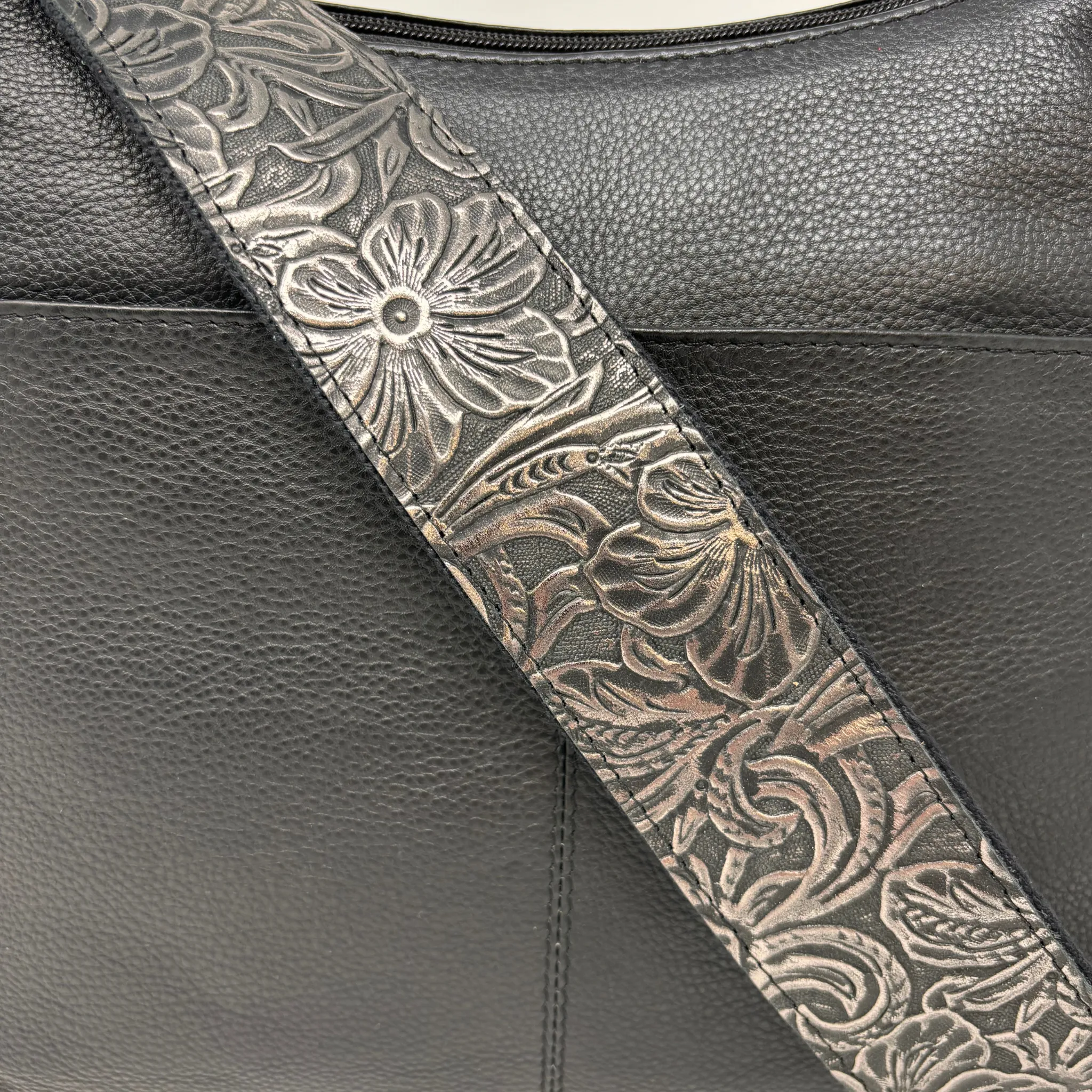 Leathers - Charcoal Embossed