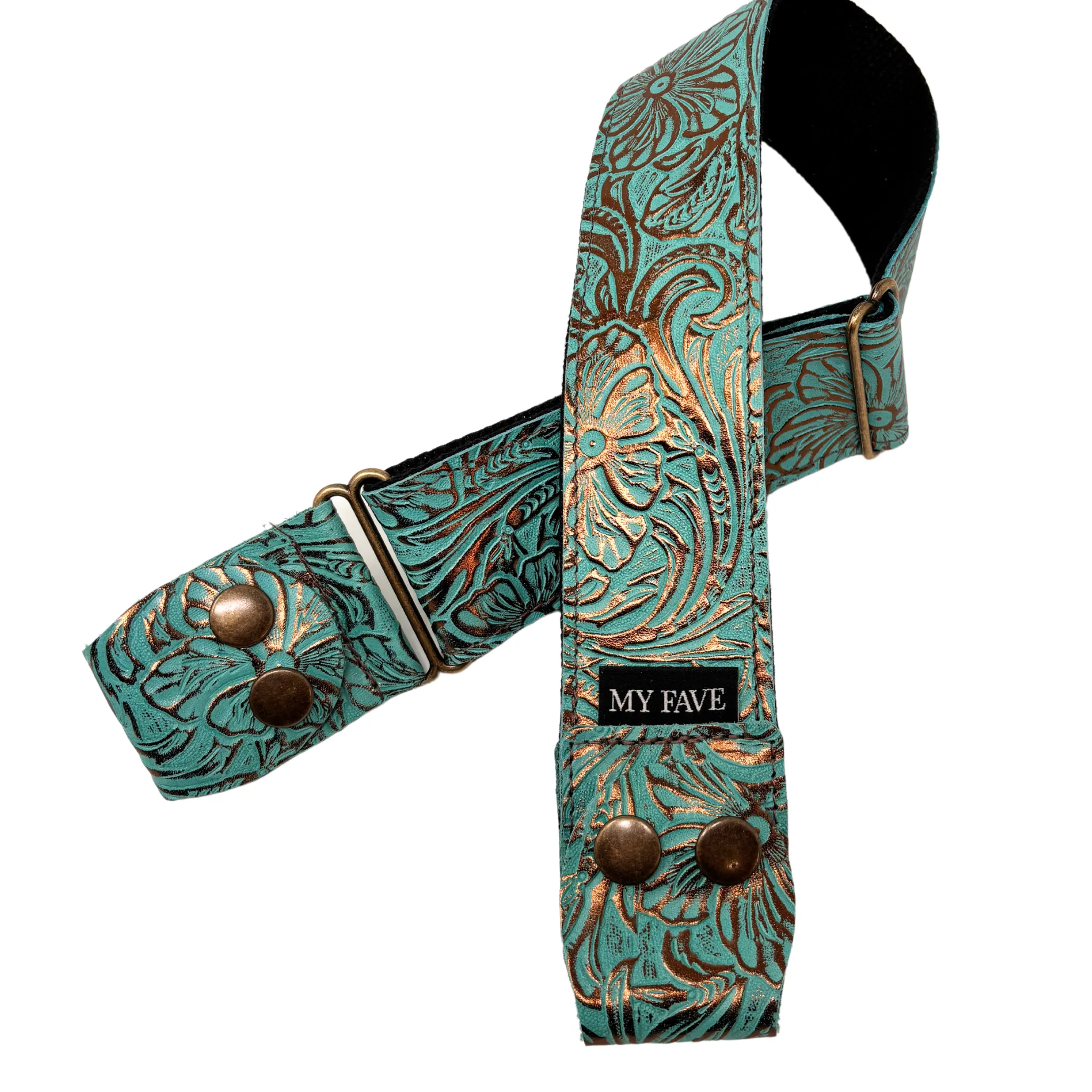 Leathers - Teal Embossed