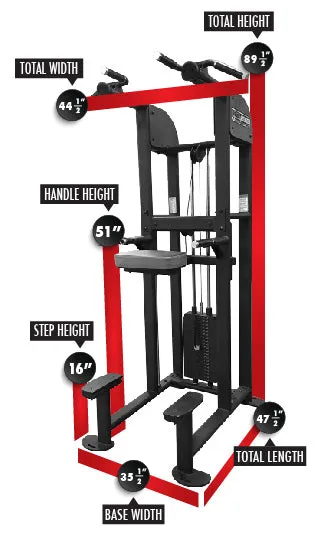 Legend Fitness Selectedge Chin Dip Assist Combo - 1122