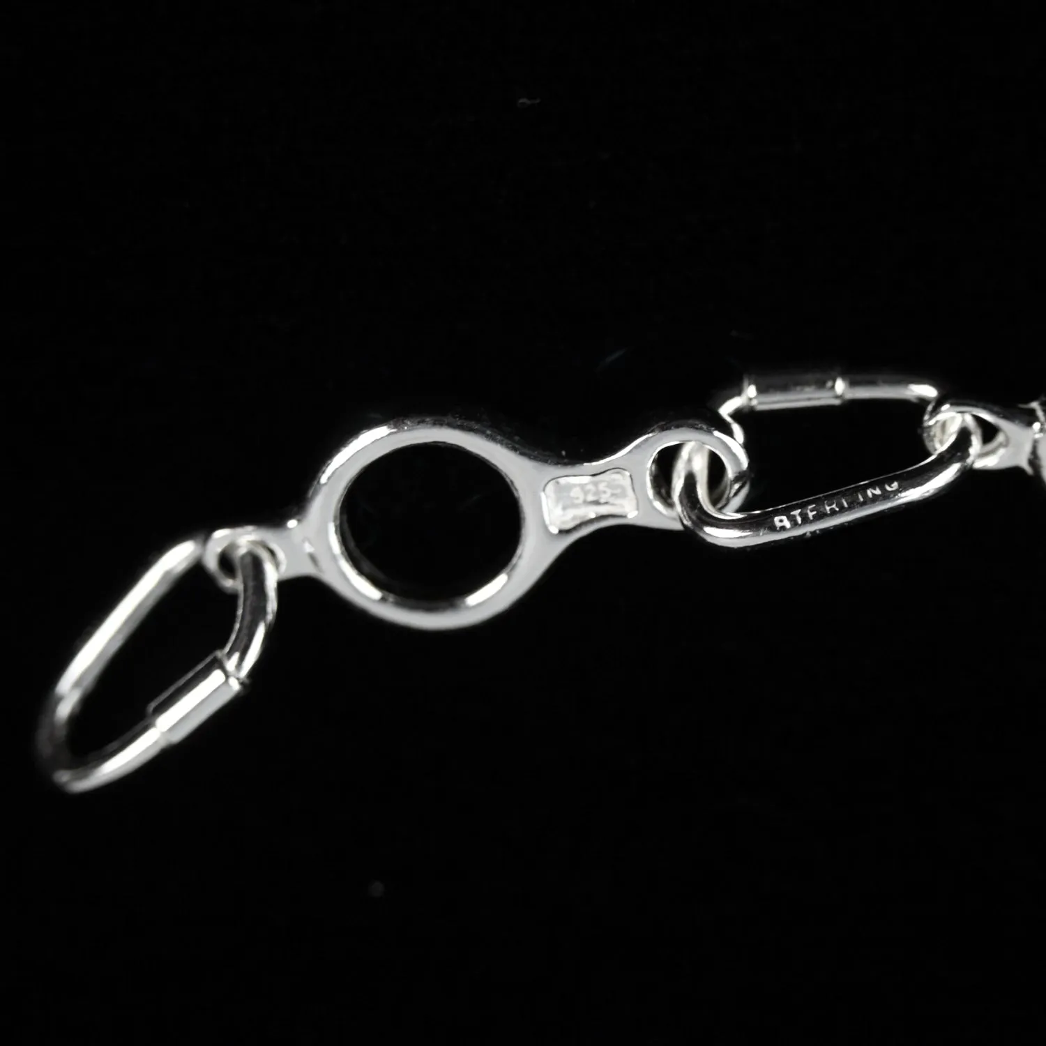 Linked Figure 8 Descender Bracelet - Sterling Silver