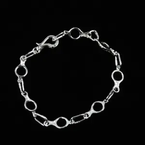 Linked Figure 8 Descender Bracelet - Sterling Silver