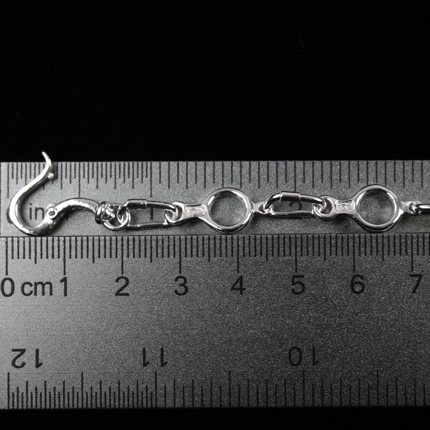 Linked Figure 8 Descender Bracelet - Sterling Silver