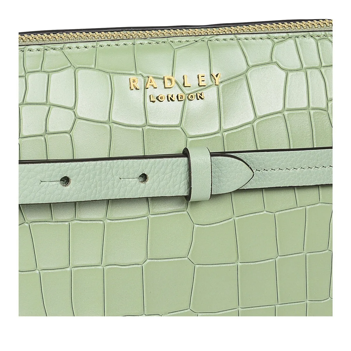 LIVERPOOL STREET 2.0 - FAUX CROC Medium Zip-Top Cross Body