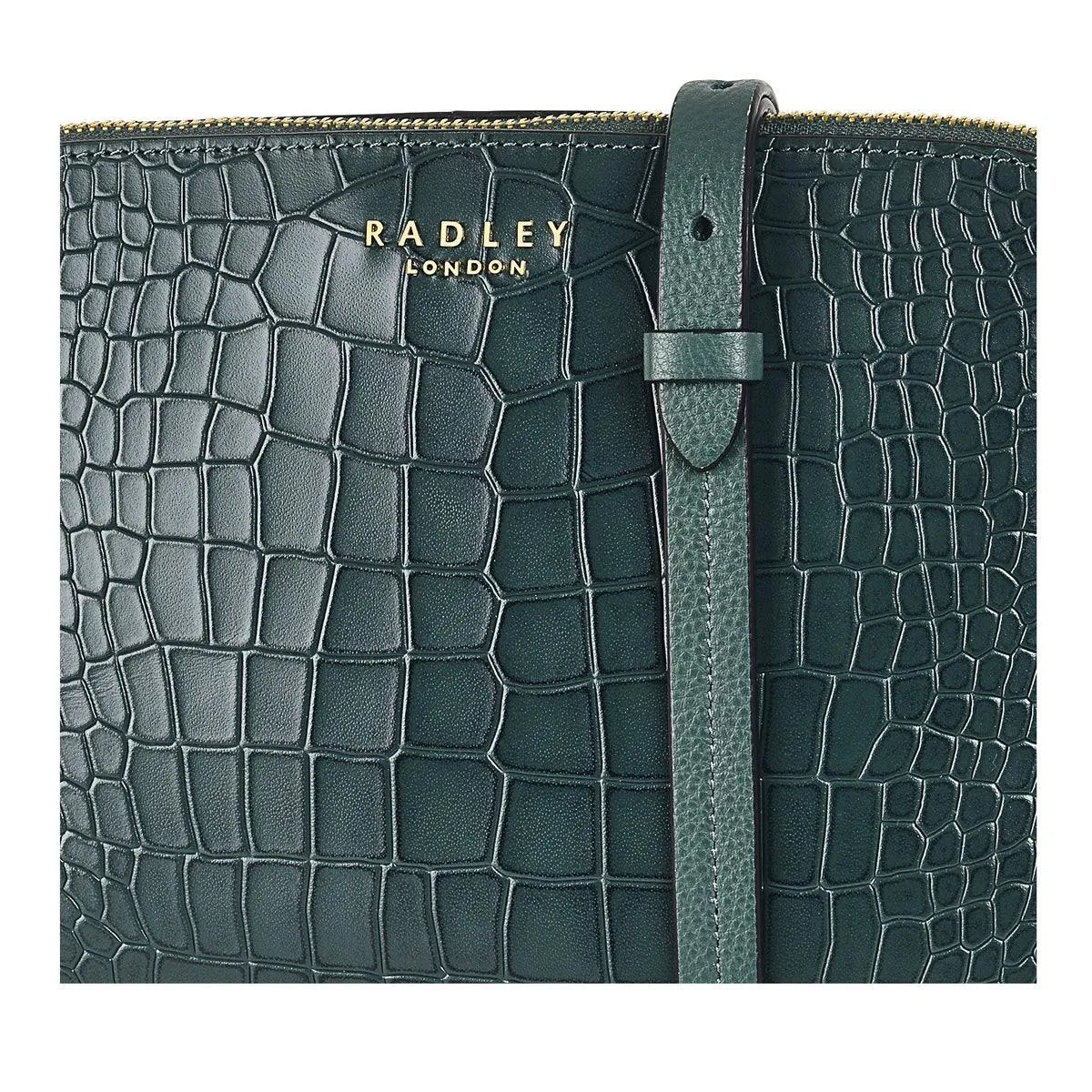 LIVERPOOL STREET 2.0 - FAUX CROC Medium Zip-Top Cross Body