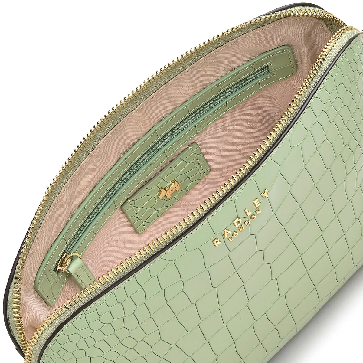 LIVERPOOL STREET 2.0 - FAUX CROC Medium Zip-Top Cross Body