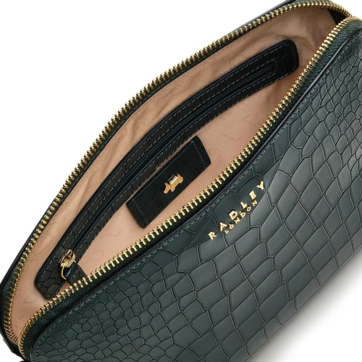 LIVERPOOL STREET 2.0 - FAUX CROC Medium Zip-Top Cross Body