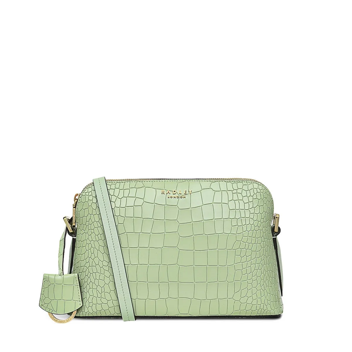 LIVERPOOL STREET 2.0 - FAUX CROC Medium Zip-Top Cross Body