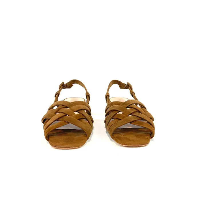 Loeffler Randall - Shelly Suede Flat Sandal (Cacao)