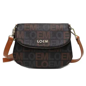 LOEM signature Print cross-body shoulder Bag handbag Designer Brown golden brand