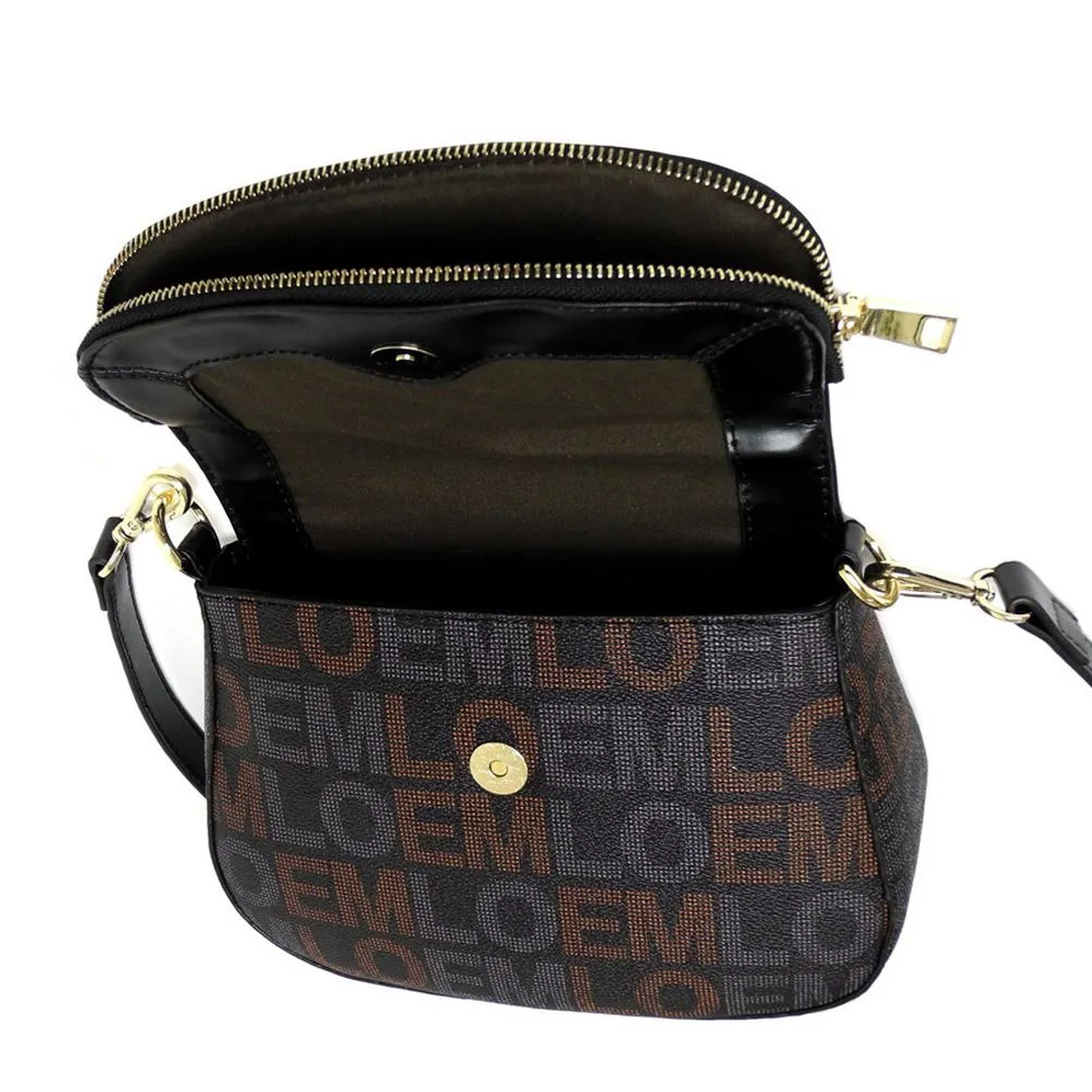 LOEM signature Print cross-body shoulder Bag handbag Designer Brown golden brand
