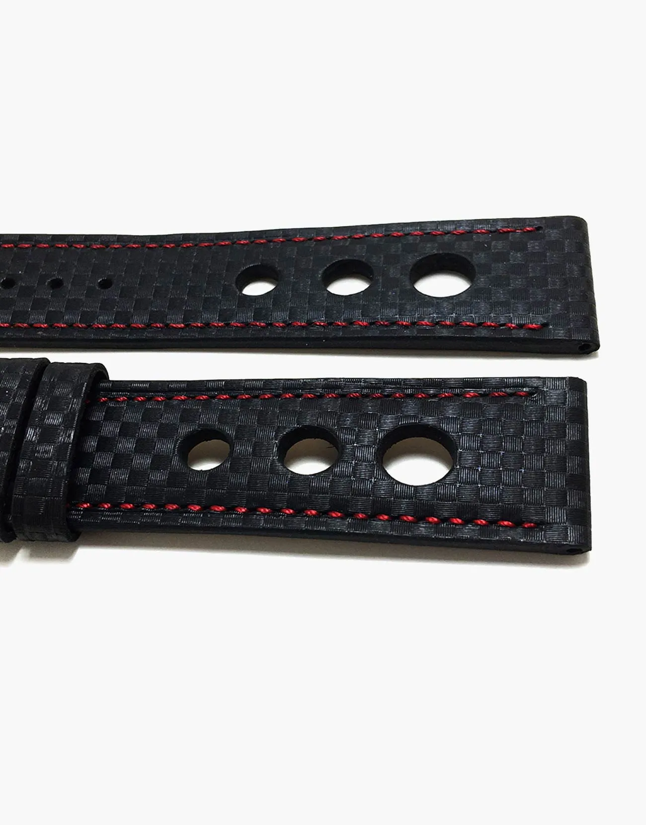 LUX Grand Prix Rally Carbon Fiber Black with Red Stitching