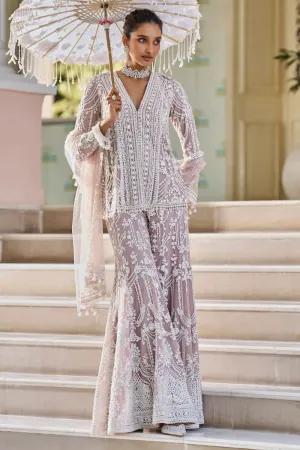 Mauve Dori Sharara Set