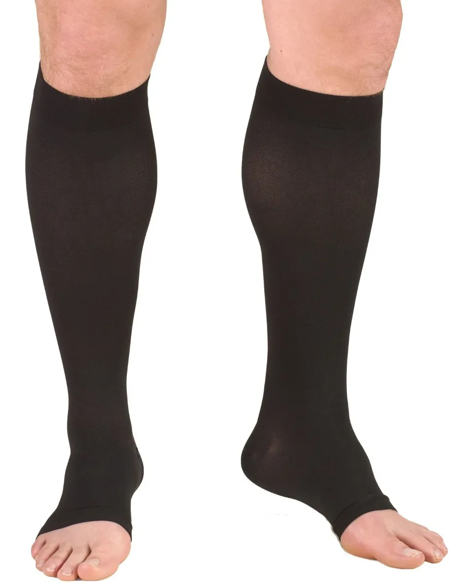 MicroFiber Medical Compression Socks 20-30 Open Toe