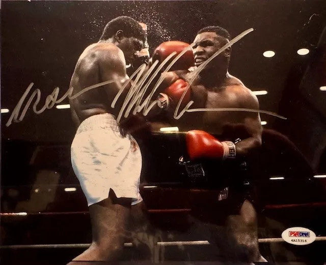 Mike Tyson Signed "iron" 8x10 Photo PSA COA Boxing Picture Autograph signed