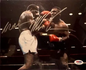 Mike Tyson Signed "iron" 8x10 Photo PSA COA Boxing Picture Autograph signed