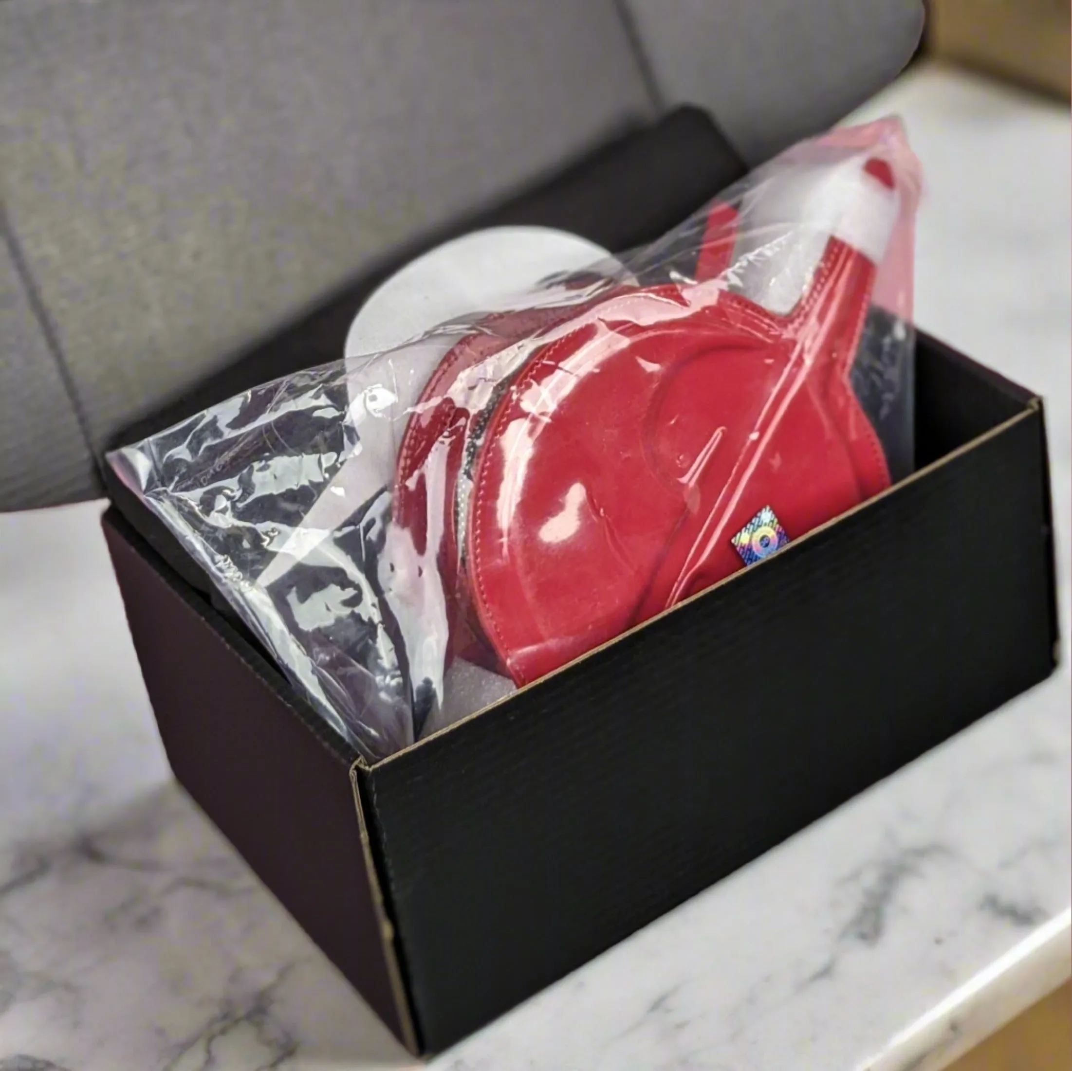 MINI UFO • RED PATENT