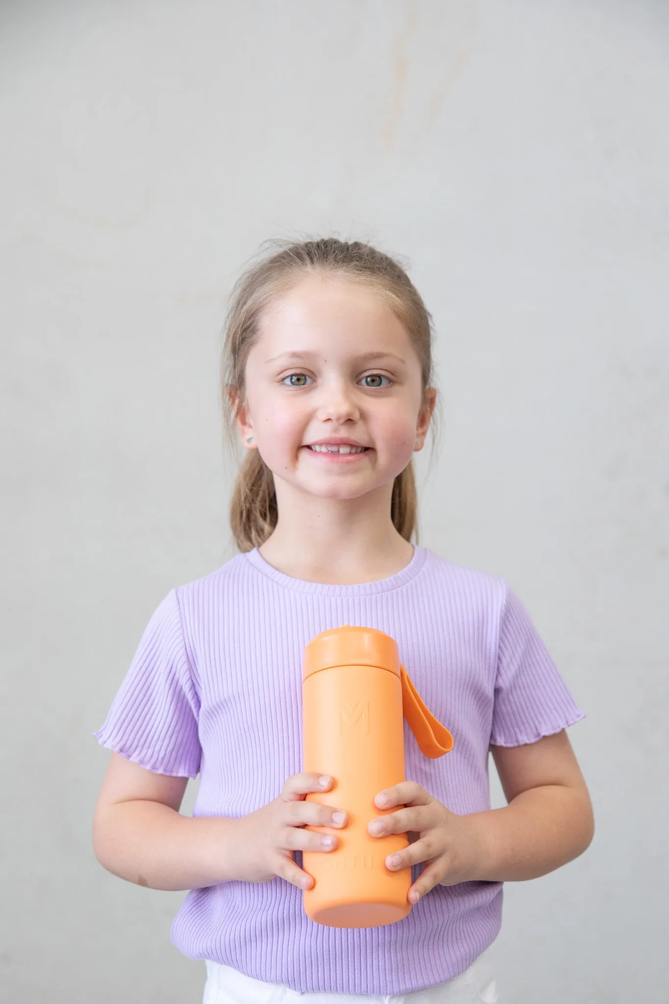 MontiiCo Fusion Sipper Lid Drink Bottle | Tangerine - 475ml