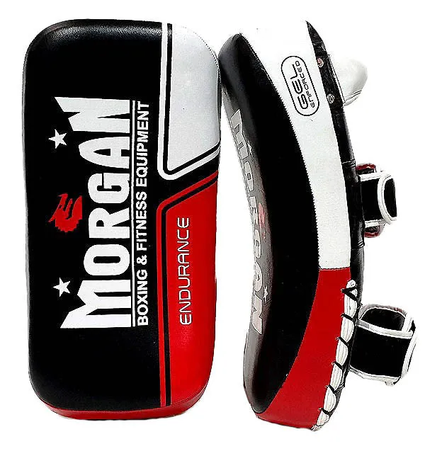 Morgan Endurance Gel Leather Curved Thai pads | Pair