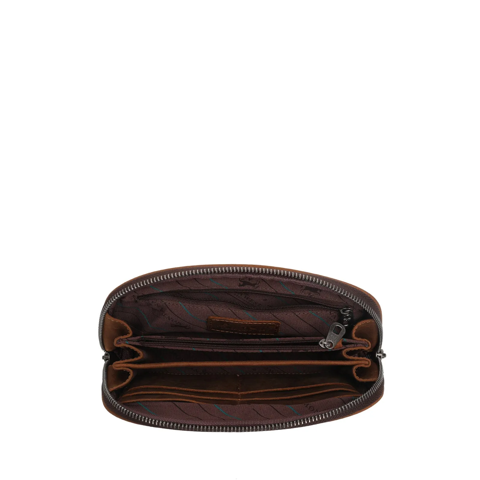 MWR-048 Montana West Genuine Leather Collection Demi Lune Wallet/Wristlet