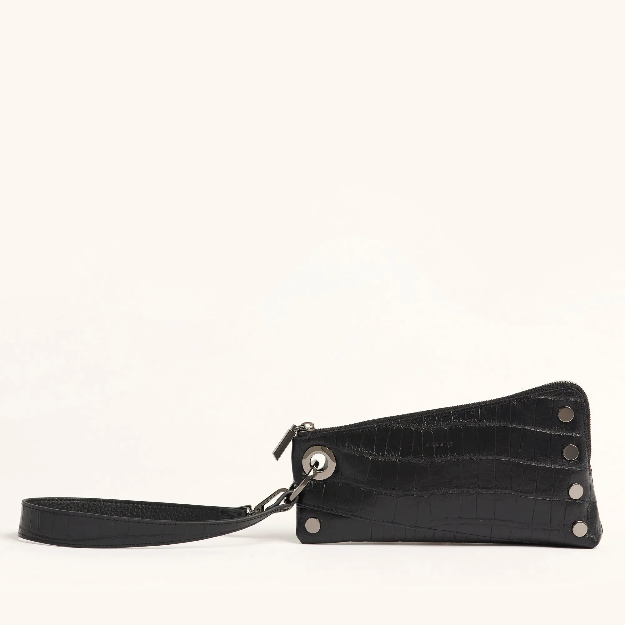 Nash Pochette | Evening Crocco/Gunmetal
