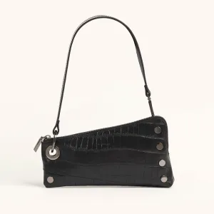 Nash Pochette | Evening Crocco/Gunmetal