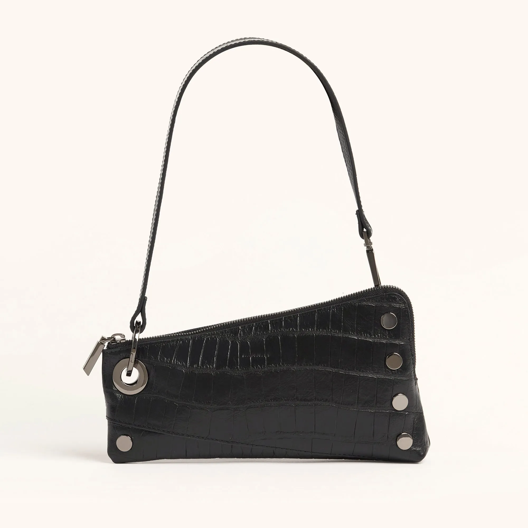 Nash Pochette | Evening Crocco/Gunmetal