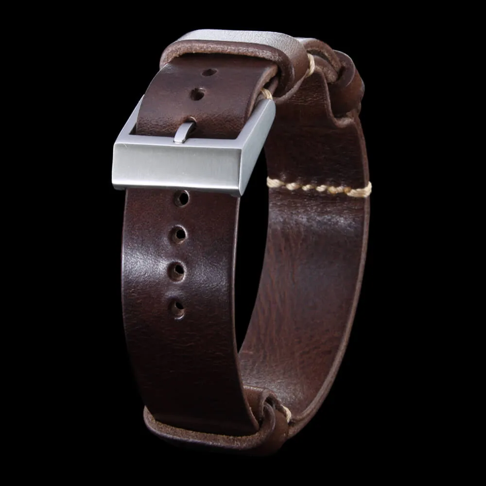 NAT2 Leather Watch Strap, Military 103