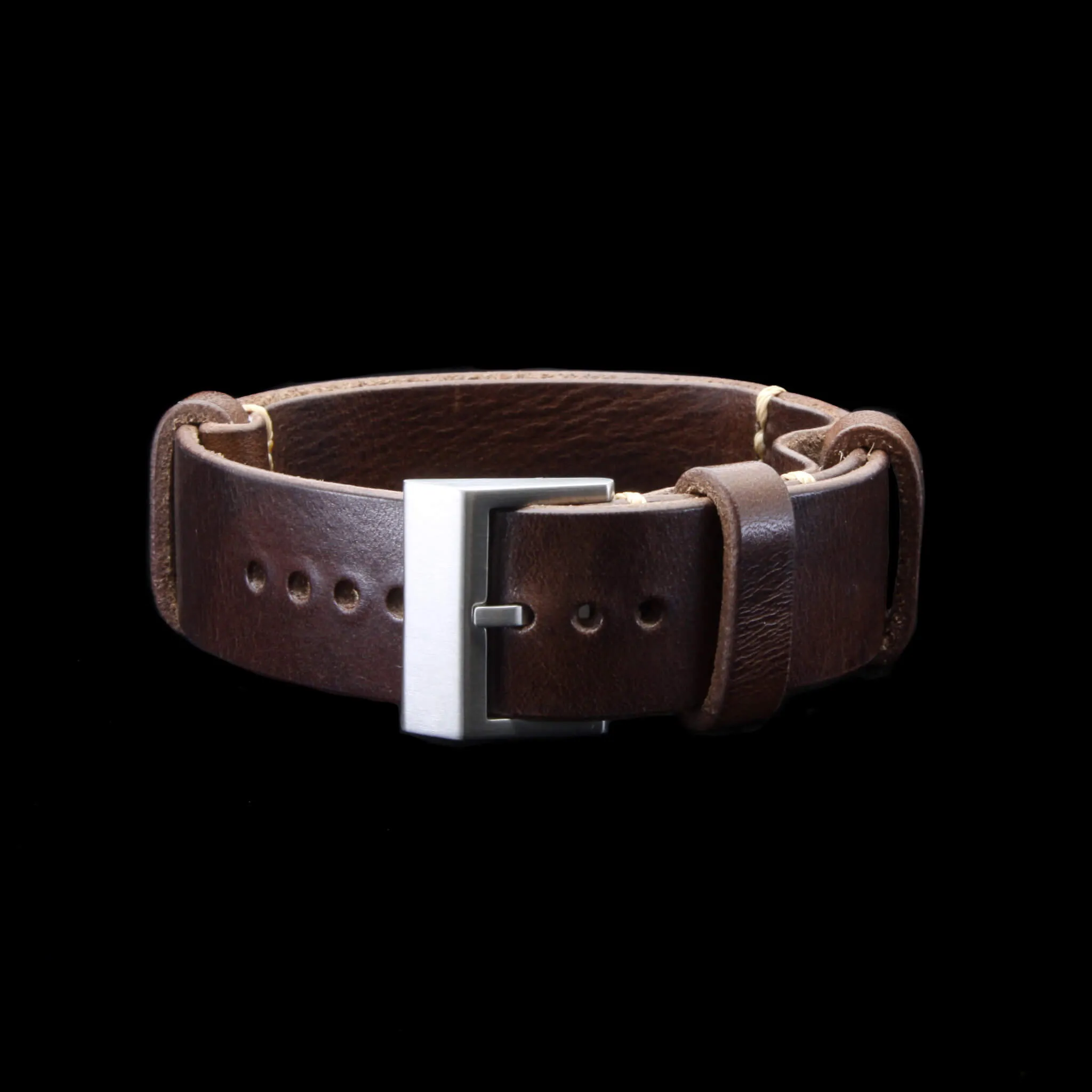 NAT2 Leather Watch Strap, Military 103