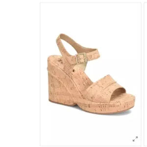New Kork Ease Bardot II Wedge Platform Retro Chunky Comfort Sandal Size 9