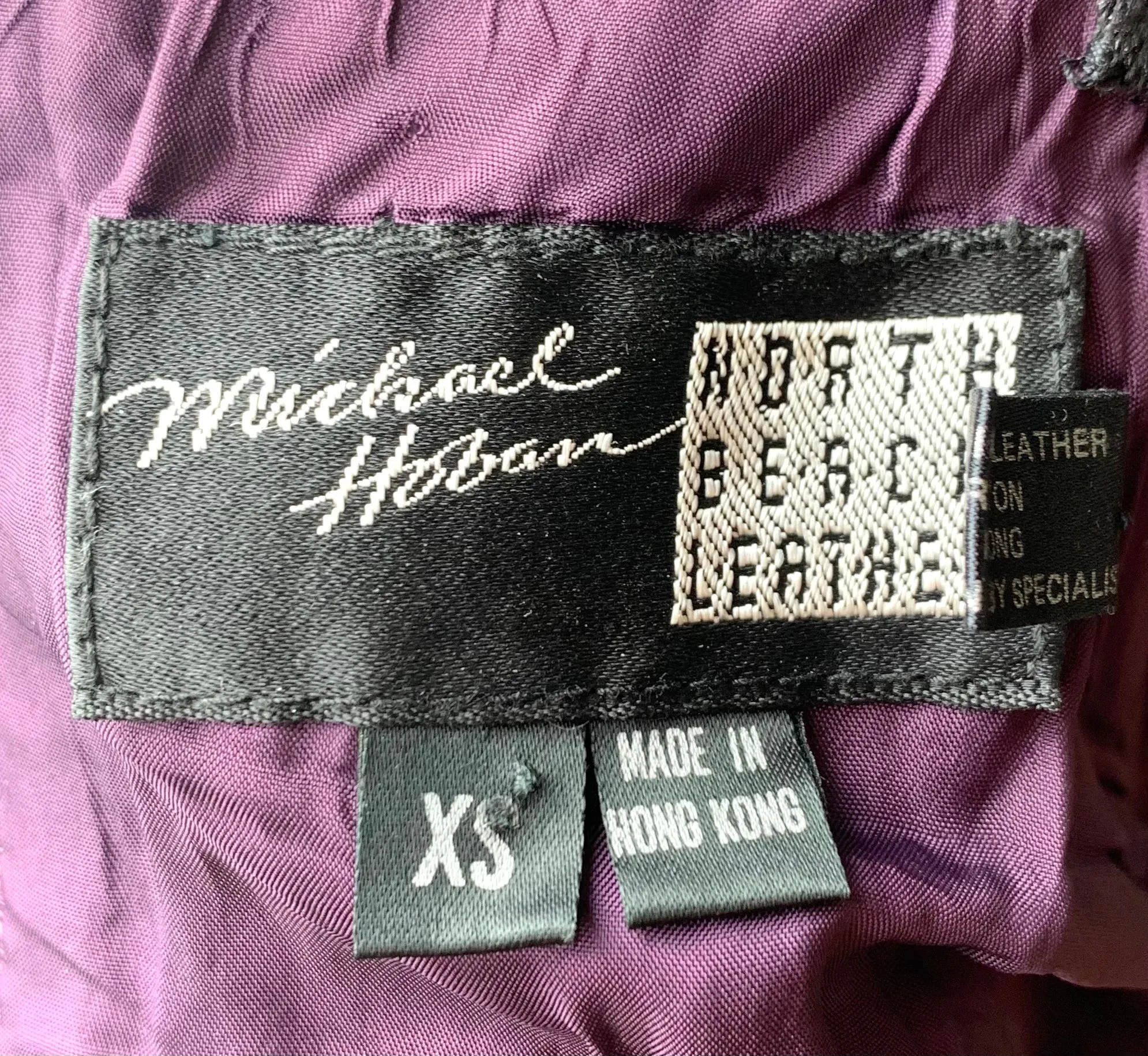 North Beach Leather Michael Hoban 90s Eggplant Purple Buckle Bustier