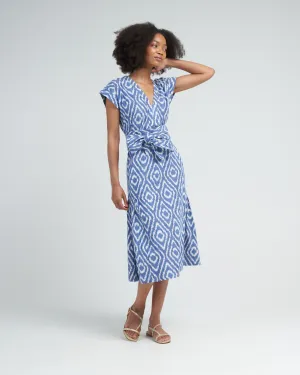 oaxaca in azure ikat - blue