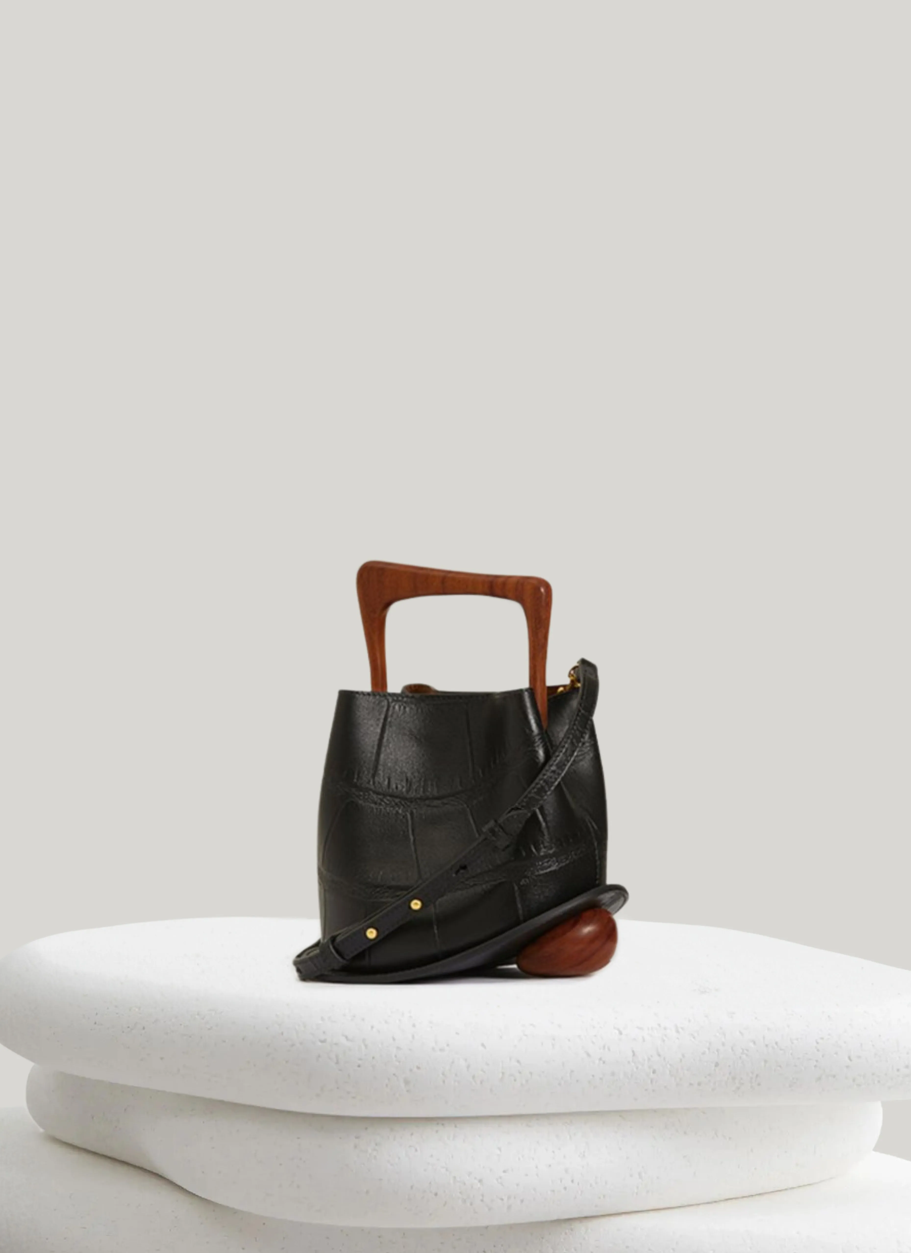 Ozzy Mini Bag - Croco Black