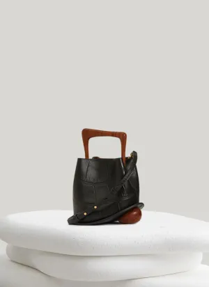 Ozzy Mini Bag - Croco Black