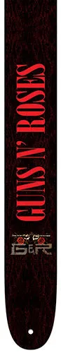 Perris 2.5" Leather Hi-Res "Guns N Roses" Licensed Guitar Strap
