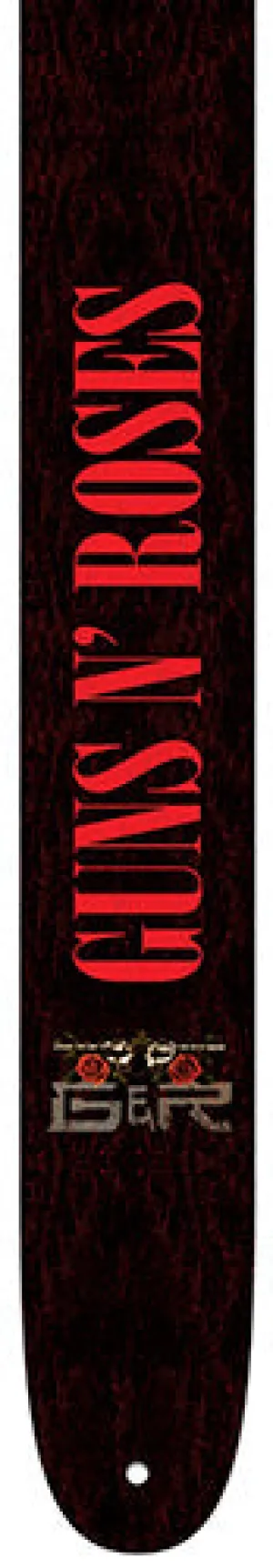 Perris 2.5" Leather Hi-Res "Guns N Roses" Licensed Guitar Strap