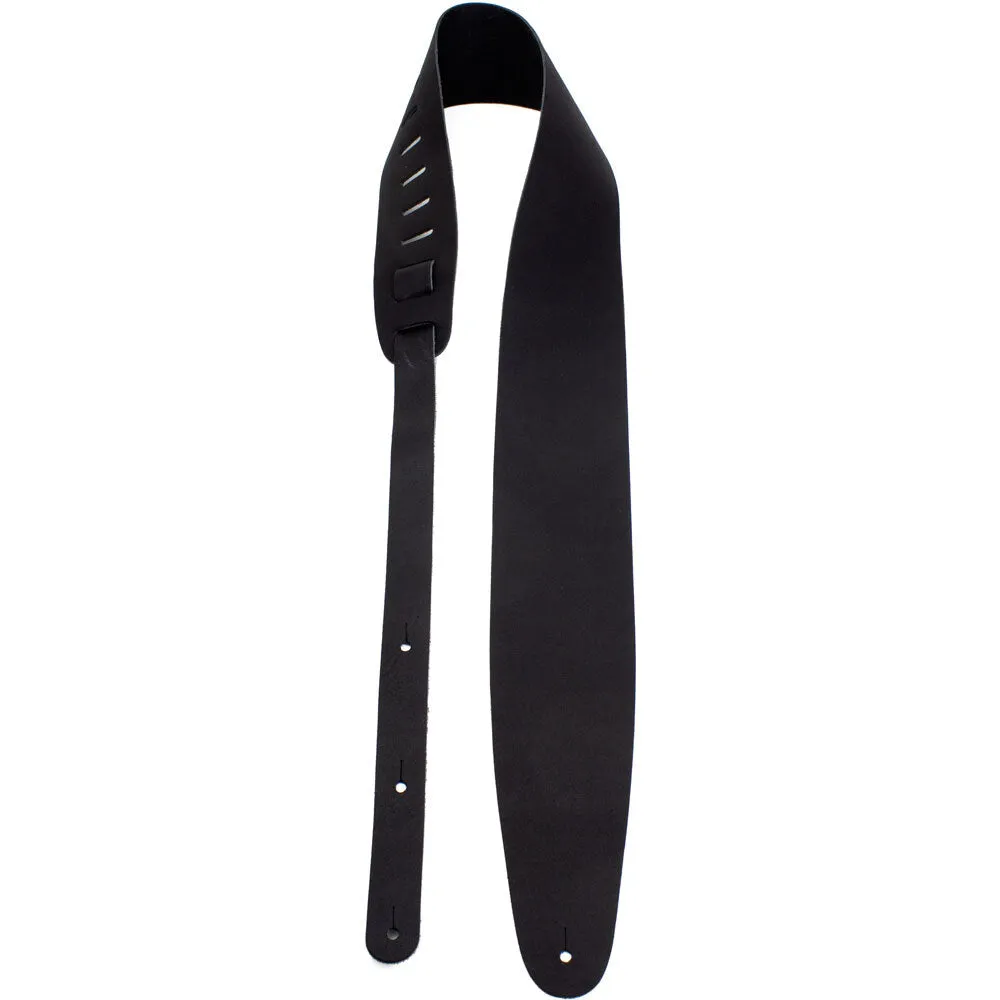 Perris 3.5" Basic Leather Guitar Strap in Black