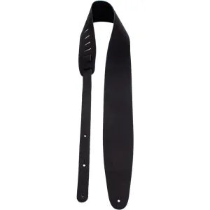 Perris 3.5" Basic Leather Guitar Strap in Black