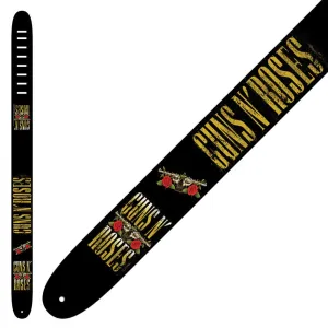 Perri's Leather Guitar Strap ~ Guns 'n' Roses ~ Yellow