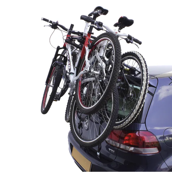 Peruzzo Cruiser Delux - 3 Bike Rear Boot Rack - Black