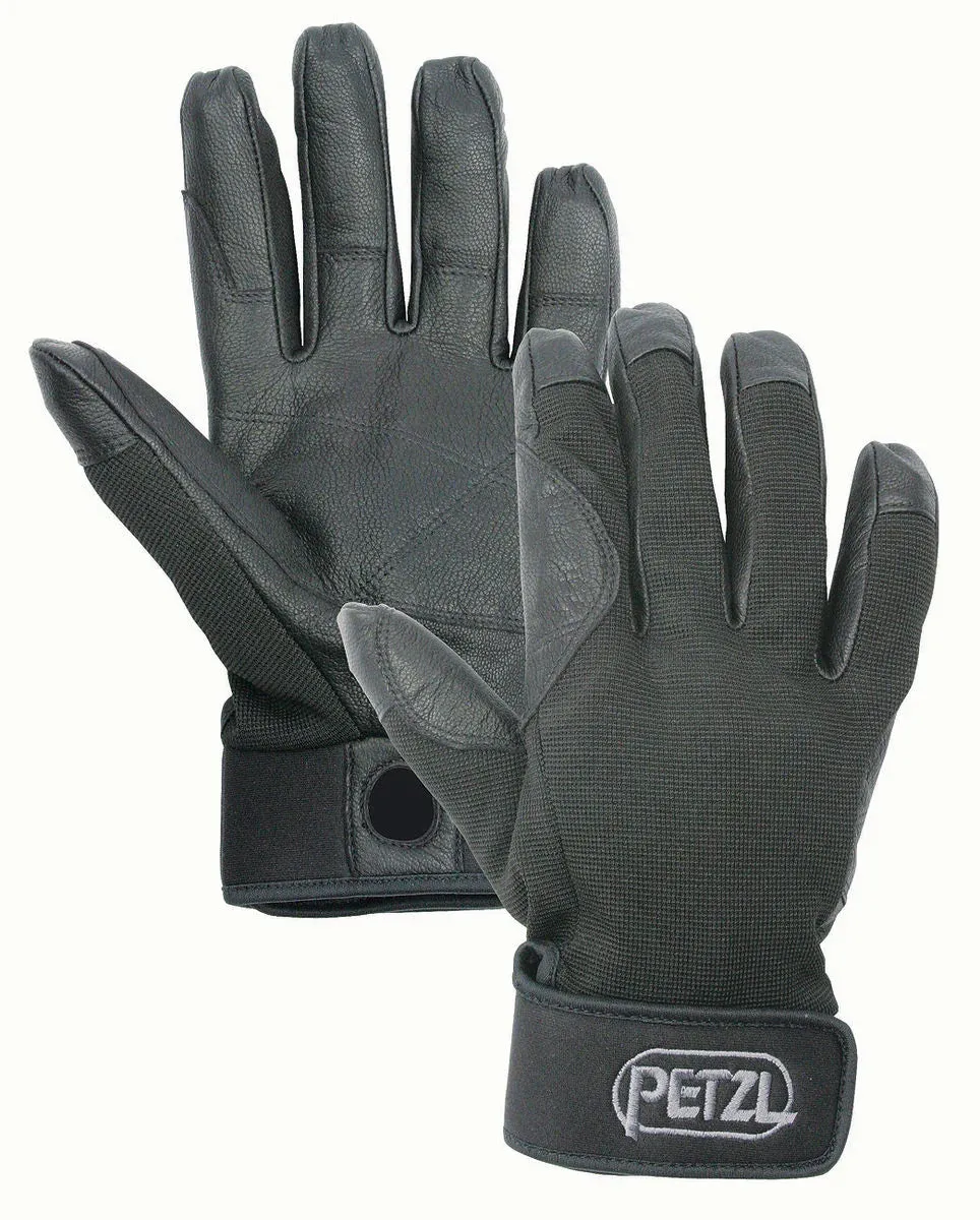 Petzl Cordex Light Weight Belay & Rappel Climbing Gloves - Black