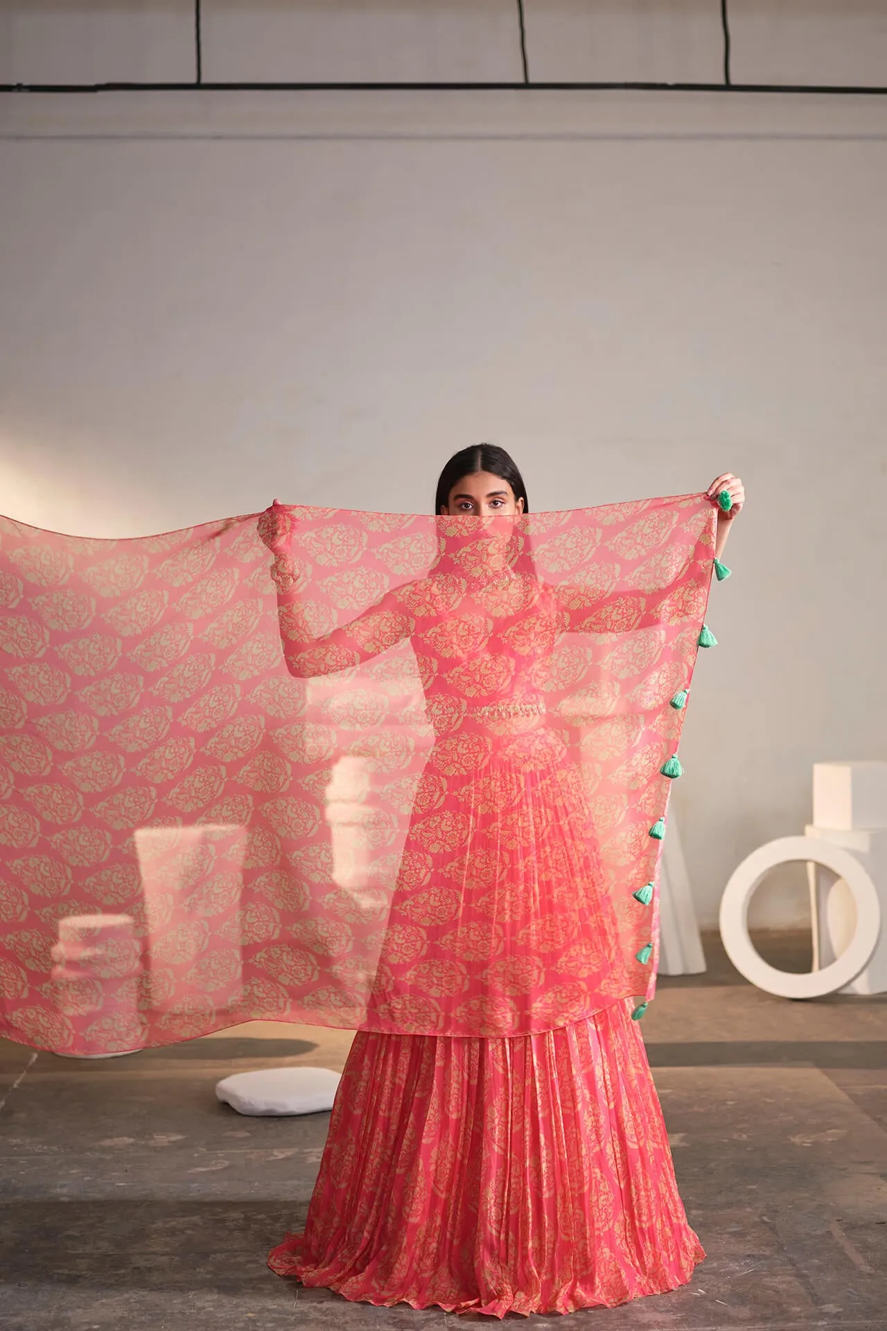 Pink Rose Lehenga
