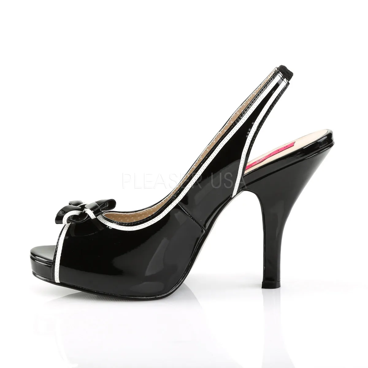 PINUP-10  Black-White Patent