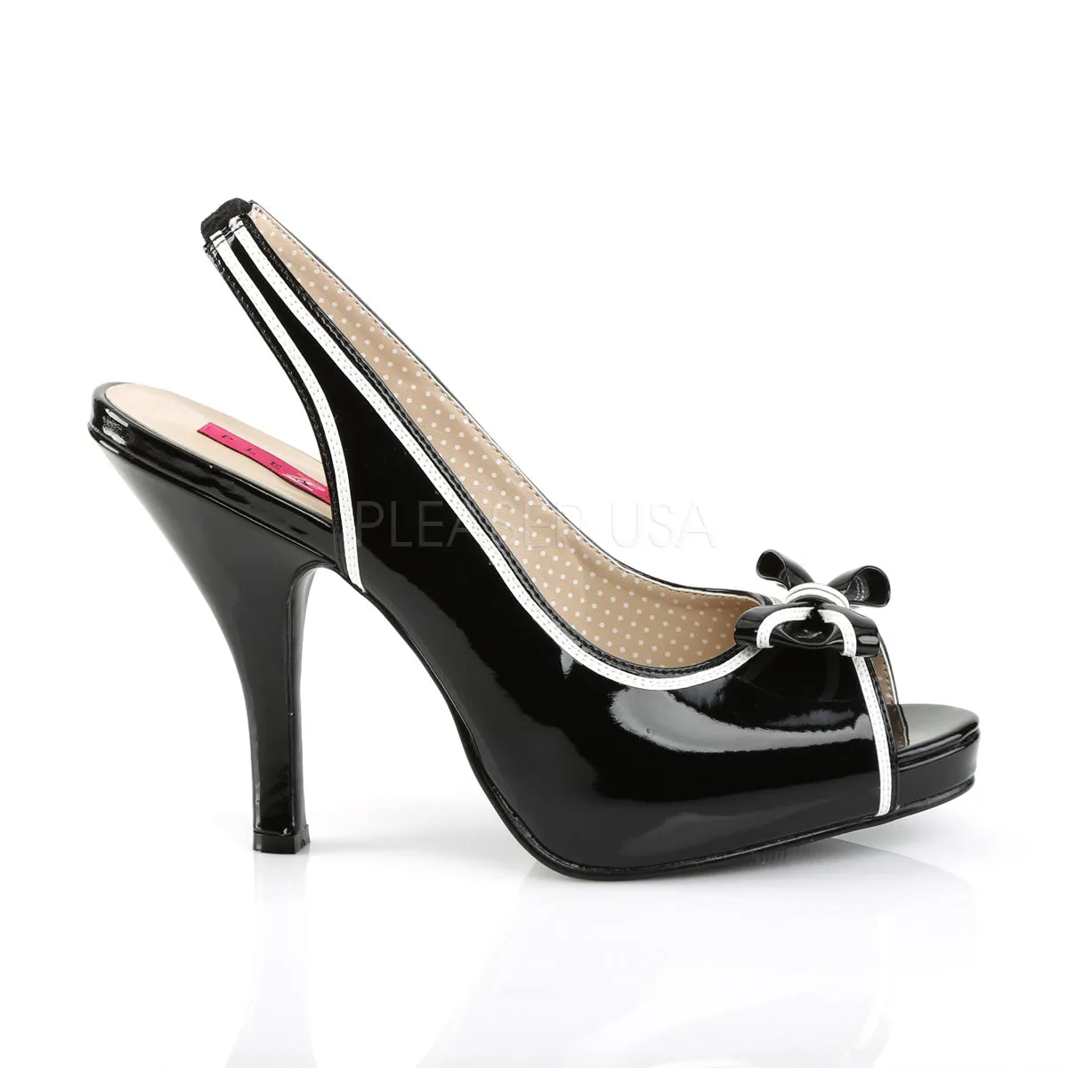 PINUP-10  Black-White Patent