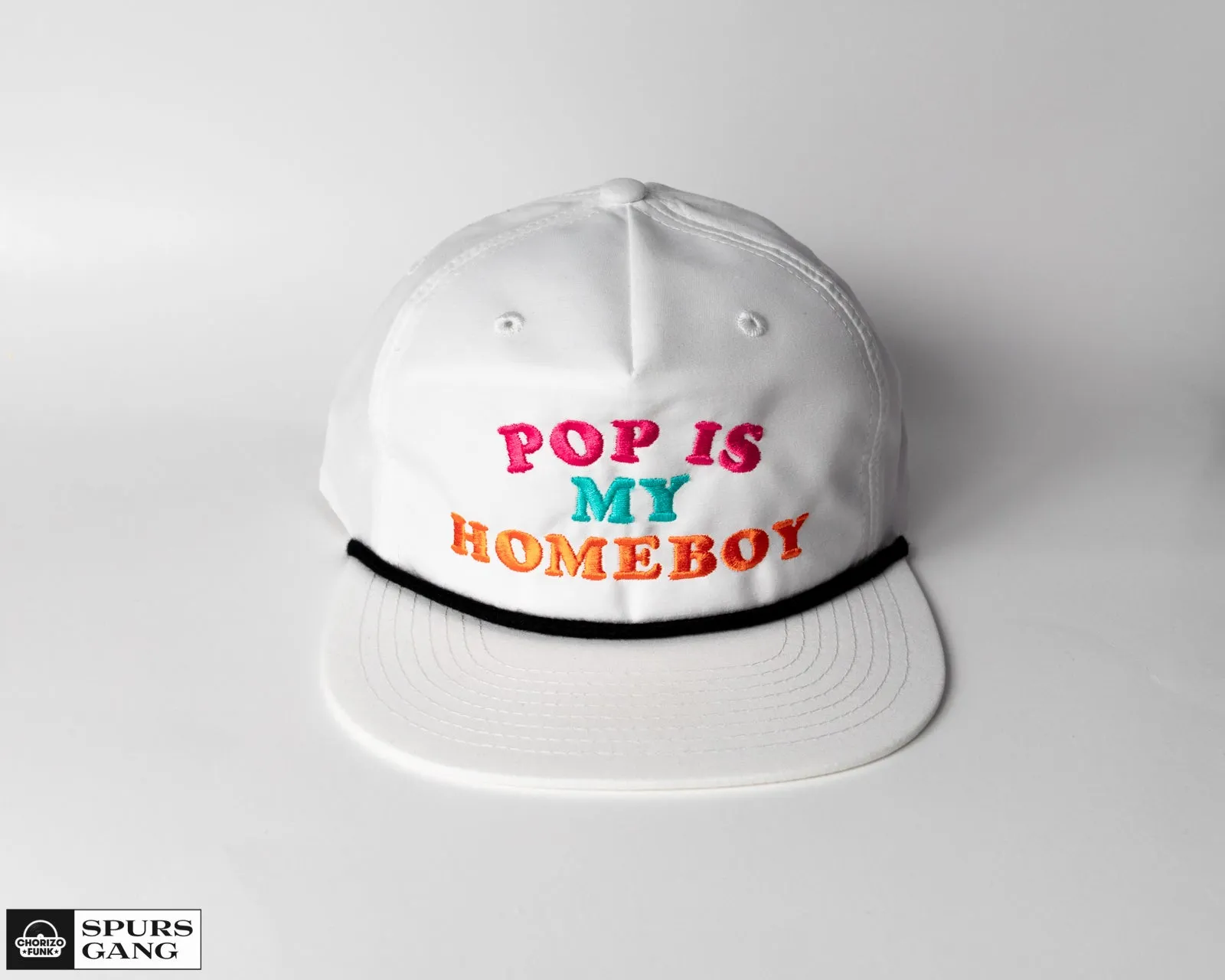 Pop Is My Homeboy White Grandpa Pinch Hat - Fiesta Color Edition