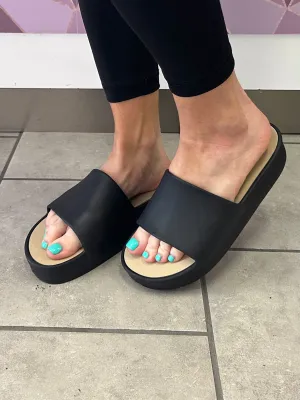Popsicle Sandals: Black