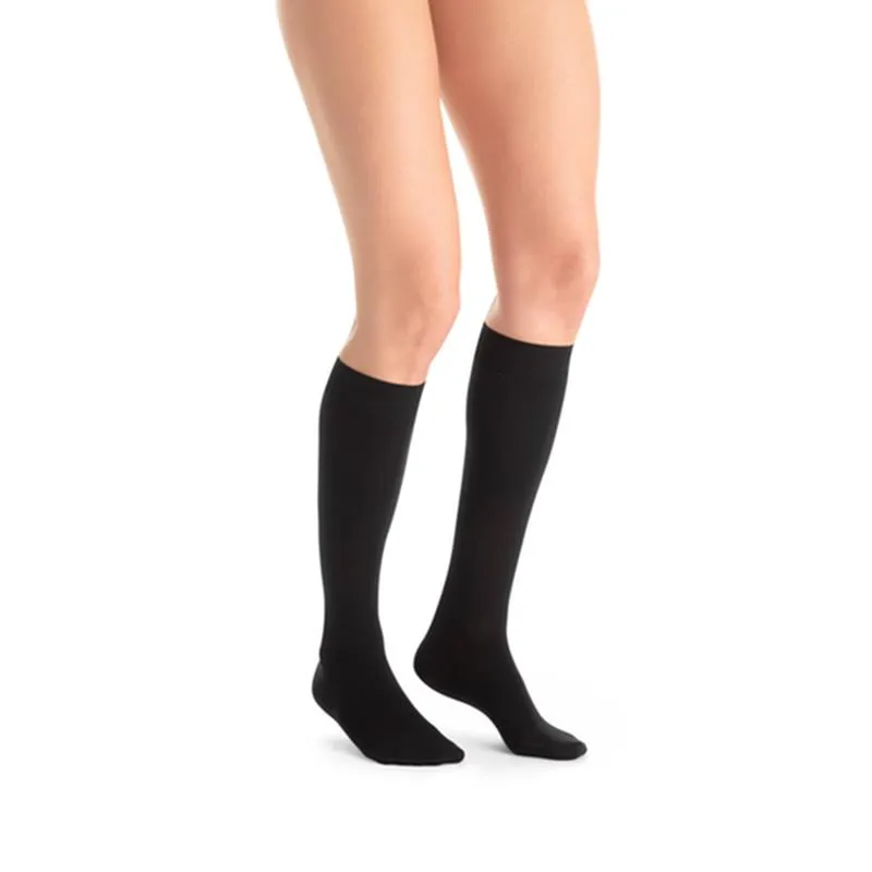 PR/1 JOBST ULTRASHEER WOMEN, KNEE HIGH, 20-30MMHG, XL, CLASSIC BLACK, OPEN TOE