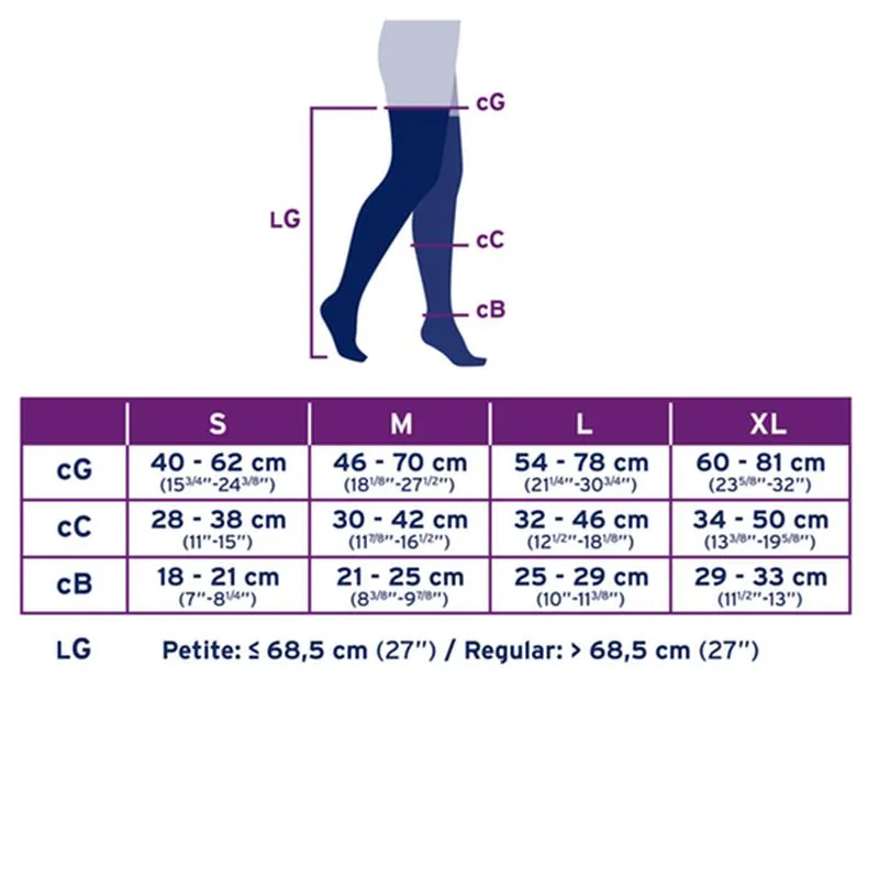 PR/1 JOBST ULTRASHEER WOMEN, THIGH HIGH W/SIL DOT BAND, 15-20MMHG, SM, NATURAL, OPEN TOE