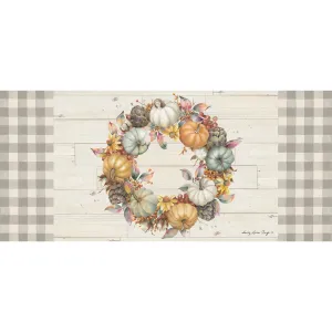 Pumpkin Time Wreath Sassafras Swich Mat