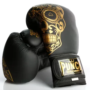 Punch Equipment Trophy Getters Gold Skull Commercial Boxing Gloves